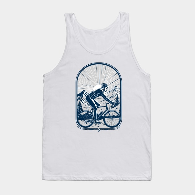 Cyclist. Cycling enthusiast. Tank Top by art object